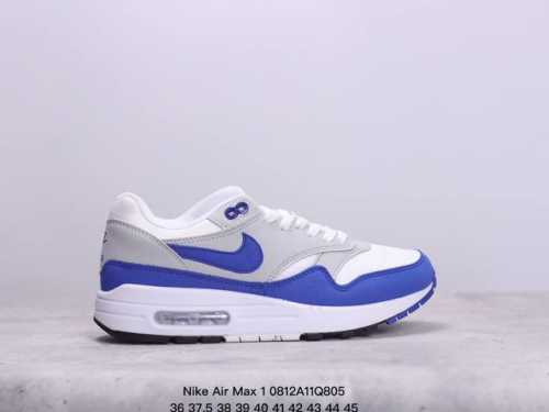 真标nike Air Max 1 Air Max 气垫 全新配色 鞋身材质均选择皮革、织物、麂皮多种材质覆盖，保证质感的前提下，层次感也相当不错。细节方面，除了