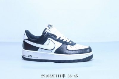 Nike Air Force 1 Af1耐克 空军一号休闲板鞋 黑白熊猫 29103Adtit半 36-45