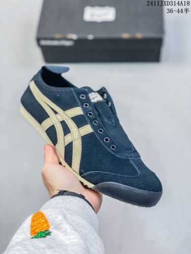 公司级onitsuka Tiger鬼冢虎 Mexico 66 Slip-On 一脚蹬低帮夏季透气运动休闲鞋 货号:1183B782-001 尺码:36 37 3