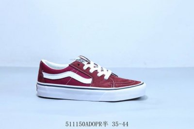 万斯 Vans 小头 短头 版本 权志龙 酒红Og Style 36 权志龙 低帮复古硫化帆布板鞋 511150Adopr半 35-44