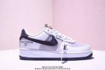 Nike Air Force 1 Low X Louis Vuitton 路易威登 联名款 耐克空军一号低帮板鞋 Diy定制款 牛皮材质 真标带半码 Size: