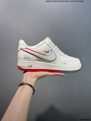 公司级Nike Air Force 1 Low 联名 原楦头原纸板 打造纯正空军版型 专注外贸渠道 全掌内置蜂窝气垫 原盒配件 原厂中底钢印、拉帮完美 官方货号