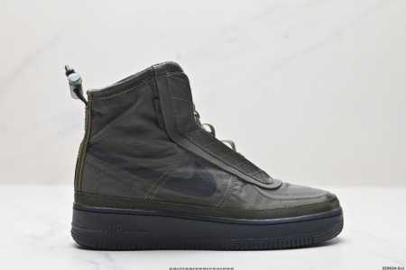 公司级耐克nike Air Force 1 Hi Shell 空军一号防水机能高帮板鞋 鞋款采用醒目荧光色示人，借鉴与机能外套的“Shell” 外壳为主题，在高 - 点击图像关闭
