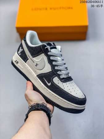 海外限量发售！公司级Nike Air Force 1 '07 Low “Nike联名 灰棕鬼脸”空军一号 低帮 运动鞋 休闲鞋 折边针车 工艺难度大 原楦头原纸 - 点击图像关闭