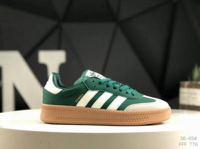 真标带半码阿迪达斯Ad Samba Xlg 桑巴舞加大厚底版系列德训风百搭松糕休闲运动板鞋自Originals Samba成功借势Blokecore风潮一跃成为
