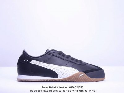 Puma Bella Ut Leather 彪马复古休闲跑步鞋 牛皮材质 真标带半码 尺码：35～45 带半码 Xm1017Q750
