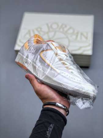 Air Jordan 2 Low Craft Melon Tint Aj2 乔2甜瓜 Dv9956-118 #采用白色为主调，辅以亮橙色妆点鞋身，视觉效果格外清 - 点击图像关闭