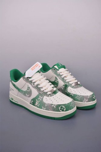nike Air Force 1 Low Lv联名 原楦头原纸板 打造纯正空军版型 专注外贸渠道 全掌内置蜂窝气垫 原盒配件 原厂中底钢印 拉帮完美 官方货号