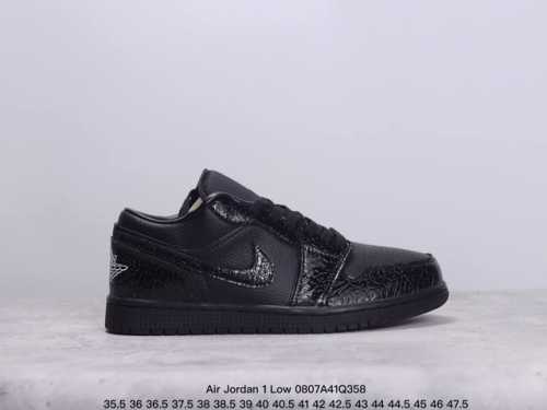 公司级air Jordan 1 Low 黑魂漆皮脚指 aj1乔1低帮休闲板鞋 同步官方配色 市场唯一独家头层皮打造 原鞋原档案开发 原厂皮料 原档冲孔鞋头 正确