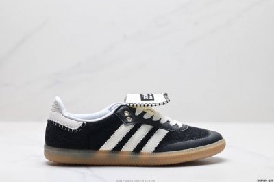 真标Adidas Originals Wales Bonner Samba Og桑巴舞系列绅士德训足球风百搭低帮休闲运动板鞋 货号:Fx7517 尺码:36 3