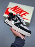 Nike Air Force 1'07 Low Sup联名 黑灰小白勾 空军一号低帮休闲板鞋 Sj6698 019 #原楦头原纸板 原装鞋盒 定制五金配件 内置