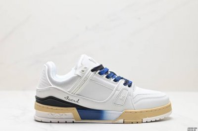 公司级全新lv路易威登louis Vuitton Trainer Sneaker Low休闲运动文化百搭板鞋 尺码:36-46 id:Jhd -Sdk