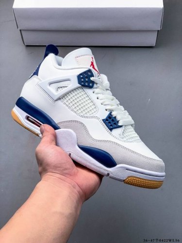 纯原版本！Air Jordan 4 Retro Og Cement Aj4 乔4 复古休闲运动篮球鞋 正确鞋舌立体高频 原厂数据 最新原厂底模 原厂纸板 042