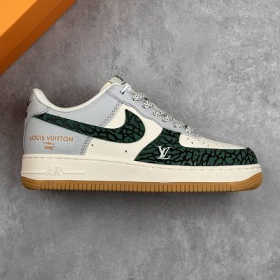 本地 核心私 Nike Air Force 1'07 Low Lv联名 绿石纹生胶 空军一号低帮休闲板鞋 #原楦头原纸板 原装鞋盒 定制五金配件 内置全掌气垫