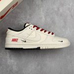 本地 核心私 Nike Sb Dunk Low Nike联名---三钩白红 高端定制 低帮休闲板鞋 定制鞋盒 大厂纯原品质出货 超高清洁度 皮料切割干净无任何毛