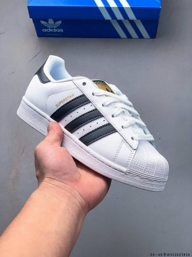 集图 公司级！阿迪达斯Adidas Superstar 贝壳头经典百搭休闲板鞋 0512127J21