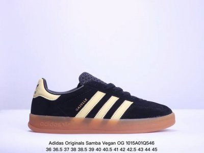 阿迪达斯adidas三叶草 Originals Samba Vegan Og桑巴舞系列绅士德训足球百搭皮革板鞋 货号：Id 7 Xm1015Q546