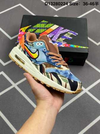 公司级Nike Air Max 1 耐克气垫 缓震 耐磨运动鞋 鞋身材质均选择皮革 织物 麂皮多种材质覆盖 保证质感的前提下 层次感也相当不错 带有开窗式 Ai - 点击图像关闭