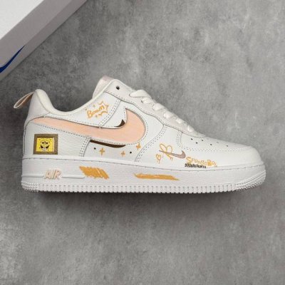 本地 核心私 Nike Air Force 1'07 Low Spongebob Squarepants 海绵宝宝 空军一号低帮休闲板鞋 #在比奇堡的海底世界，