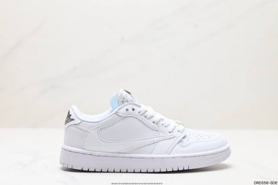 真标aj1倒勾travis Scott X Air Jordan 1 ” Reverse Mocha “ Aj1乔1 Ts 闪电 联名倒钩 低帮文化篮球鞋 货号