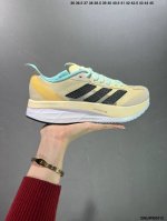 公司级ad Adizero Boston 11 夏季透气网眼竞速跑鞋 Hp9705 融合lightstrike和lightstrike Pro技术 采用乙烯 乙