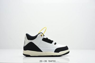 童鞋Air Jordan 3 Retro 复刻白水泥 Aj3 乔丹3代 Aj3 乔3 经典复刻白水泥 乔丹篮球鞋系列 鞋身以白色为主调，采用优质皮革材质搭配鞋头