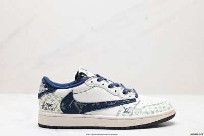 公司级aj1倒勾travis Scott X Air Jordan 1 ” Reverse Mocha “ Aj1乔1 Ts 闪电 联名倒钩 低帮文化篮球鞋 完