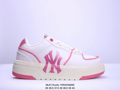 ss春季学院穿搭爆款Korea韩国限定，联乘NY美国榄球洋基队 MLB Chunky Liner New York Yankees学长鞋系列低帮老爹风轻量增高厚