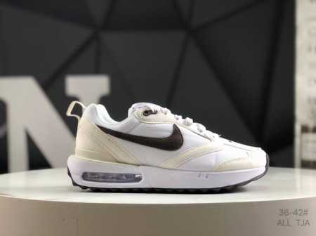 原150降130 公司级带半码 耐克 Nk Air Max Dawn 黎明系列低帮气垫百搭休闲运动慢跑鞋 采用柔软翻毛皮和透气梭织材料打造利落鞋面，中底和鞋跟融 - 点击图像关闭