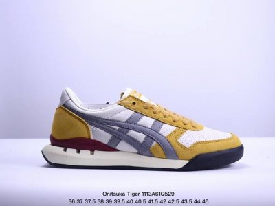 亚瑟士 Onitsuka Tiger Uitimate 81 EX 鬼冢虎 40周年纪念款透气舒适休闲鞋 #鞋面采用头层牛皮＋反毛皮打造，从款式颜色造型上体现出