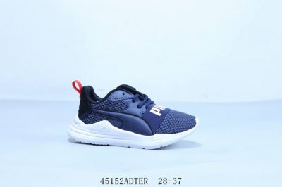 萌娃 童鞋 彪马 Puma Wired Run Pure Ps 运动鞋增高针织透气长跑舒适耐磨缓冲跑鞋时尚简约户外鞋 货号 390848-03 45152Adt