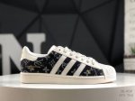 公司级带半码 阿迪达斯 三叶草Adidas Originals Superstar 经典贝壳头系列低帮百搭休闲运动板鞋Supreme限定 货号： Sd6808