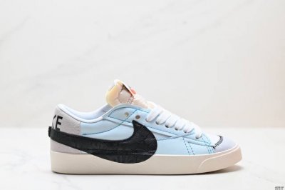 公司级Nk Blazer Low‘77 Jumbo 经典百搭低帮开拓者休闲运动板鞋 真硫化铝楦制作 原厂布料拼接 独家裁片完美鞋型 台湾进口软感荔枝头层皮 原盒