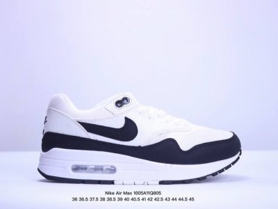 真标nike Air Max 1 Air Max 气垫 全新配色 鞋身材质均选择皮革、织物、麂皮多种材质覆盖，保证质感的前提下，层次感也相当不错。细节方面，除了