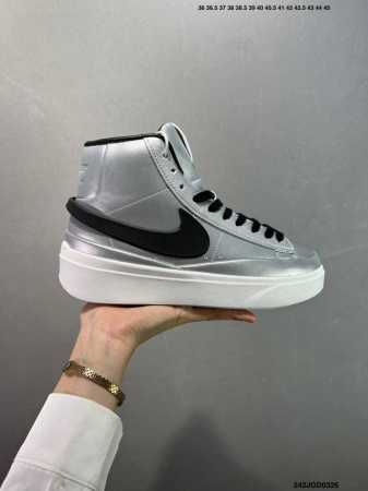 160 nike Blazer Phantom Low 厚底增高休闲鞋 采用轻盈利落设计 焕新演绎经典鞋款该鞋款带来舒适足底体验 货号：Fn5820 100 i - 点击图像关闭