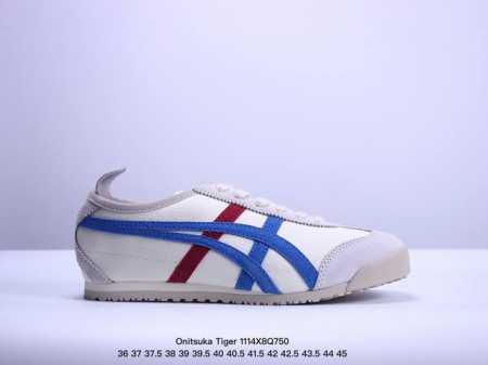Onitsuka Tiger Mexico 66 阿斯克斯 鬼冢虎 低帮 男女同款 减震支撑低邦运动休闲鞋 这款鞋由皮革制成，具有鞋跟交叉加固设计，可提供更高的 - 点击图像关闭