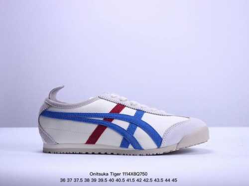 Onitsuka Tiger Mexico 66 阿斯克斯 鬼冢虎 低帮 男女同款 减震支撑低邦运动休闲鞋 这款鞋由皮革制成，具有鞋跟交叉加固设计，可提供更高的