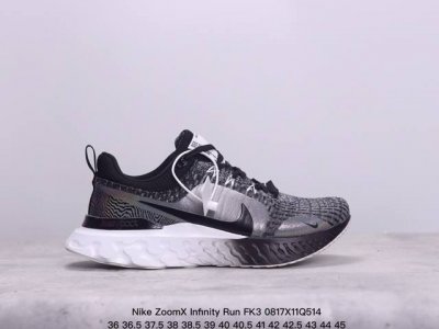 公司级真标带半码！ 耐克 Nike Zoomx Infinity Run Fk3 瑞亚 全新编织面专业缓震跑鞋 鞋款缓震系统的设计理念借鉴了react Infi