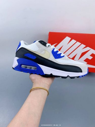 公司级耐克Nike Air Max 90 经典复古小气垫缓震跑鞋 鞋面由皮和革织物打造，犀利的条线打造出酷劲十的足视觉效果 网布鞋增面强透气性，穿着为极舒适 经