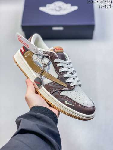 海外爆款限量发售！Travis Scott X Fragment Design X Jordan Air Jordan 1 Low Og Sp “Supreme