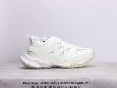 Vg版本 夜光公司级高奢品牌-巴黎世家 Balenciaga Sneaker Tess S.Gomma Maille White Orange 3.0代 三代户