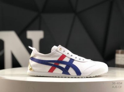 真标带半码日产经典老牌-鬼塚虎 Onitsuka Tiger Mexico 66经典墨西哥系列复古经典百搭休闲皮革慢跑鞋 货号：1183B772-101 尺码: