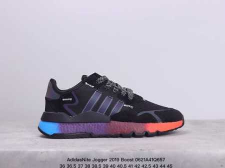 Adidasnite Jogger 2019 Boost三叶草 联名夜行者 复古跑鞋 原厂材料 原厂大底 私家独模 网布搭配麂皮拼接打造鞋面 极具复古风格鞋头及 - 点击图像关闭