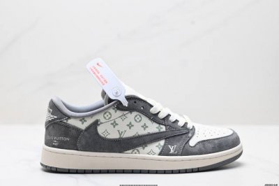 290 公司级Aj1倒勾Travis Scott X Air Jordan 1 ” Reverse Mocha “ Aj1乔1 Ts 闪电 联名倒钩 低帮文化篮