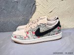 新品上市实拍 Aj1Low低帮：八村墨联名仙鹤刺绣 市售最强低帮 天花板品质！ 市面唯一正确版本 全鞋正品原材料 Hv8293-100 Qasxqd1629