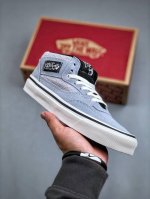 Vans Half Cab 33 Dx 灰色 安纳海姆系列复古休闲滑板鞋 货号：Vn0A5Kx68Ei 尺码：36 36.5 37 38 38.5 39 40
