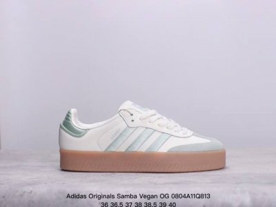 公司级阿迪达斯三叶草adidas Originals Samba Vegan Og”Spd“桑巴舞系列绅士德训足球风百搭低帮休闲运动板鞋 货号:Ig 3 尺码:
