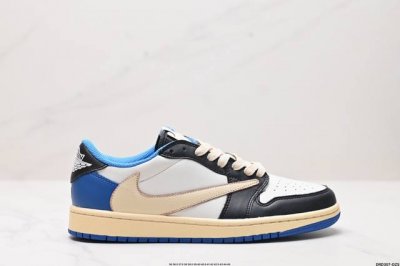 真标Nike AJ1倒勾Travis Scott x Air Jordan 1 Reverse Mocha AJ1乔1 联名倒钩 低帮文化篮球鞋 完美品质出货