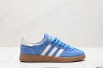 公司级adidas Handball Spezial 官方正确版本 阿迪达斯经典款 复古休闲板鞋 全鞋采用反毛皮制作 牛筋耐磨大底 承载青春情怀的板鞋 经典三条