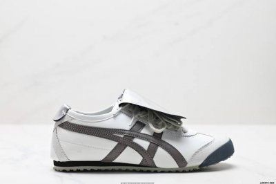 公司级Onitsuka Tiger鬼塚虎 Mexico 66 定制球鞋系列 皮革 蒸汽木偶 雾都恋人防滑耐磨透气轻便 低帮休闲鞋 货号:D507L-0152 尺